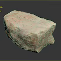 Rock Block Rock Block Rock Specimen Boulder Big Stone Block Rock Stratum Rock Stratum Rock Stratum Rock 3d model