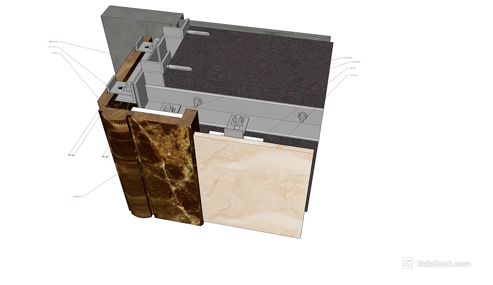 Hardware Tools For Stone Installation And Structural Connection In Building Projects 3d model