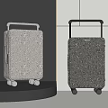 Modern Stylish Luggage With Unique Pattern Telescopic Handle And Rolling Wheels
