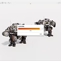 Sci Fi Mecha Robot Game Movie Characters With Heavy Armor And Weaponry 3d model