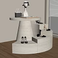 Display stand display cabinet stacking head 3d model