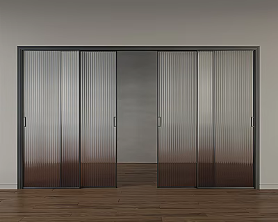 Modern sliding door glass moving door 3d model