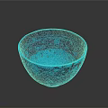 Intricately Carved Blue Bowl With Celestial Stars Planets And Geometric Patterns