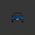 Stylish Blue SUV Car With Modern Black Roof Sleek Body And Alloy Wheels