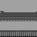 Traditional Chinese Architectural Component With Intricate Carvings Dougong Structure And Gray Finish Design