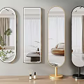Modern Dressing Mirror Floor Mirror Full-length Mirror Fitting Mirror Dressing Mirror 3d model