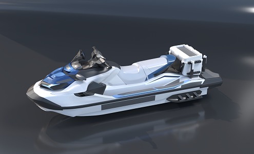 Motorcycle Yacht 3d model