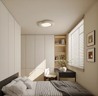Modern Tatami Bedroom 3d model