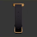 Modern Stylish Smart Bracelet With Blue Strap Copper Frame And Black Screen