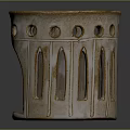 Two Decorative Ceramic Candle Lamps With Beige Hollow Out Design