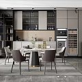 Modern Dining Table 3d model