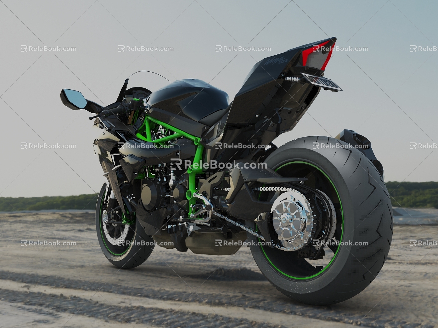 Kawasaki Ninja H2 3d model