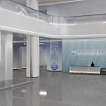 Modern Spacious Corporate Front Reception Area With Bright Sleek Minimalist Lobby Interior Design