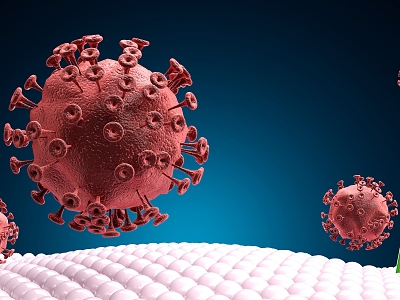 Modern Viruses Virus Infection 3d model