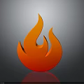 Practical Everyday Living Supplies Featuring Red Orange Flame Icon Design