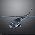 Light Blue Helicopter 3D Model with Rotors for Space Exploration Missions 3d model