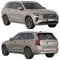 Luxury Volvo SUV Car With Modern Silver Exterior And Front Rear Sleek Design Features