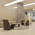 CLAIRE DE LUNE Clothing Store Modern Interior With Display Racks Plants And Fashion Apparel