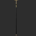 Black Long Sword Weapon With Sleek Metal Design And Sharp Edge
