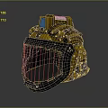 Sci-Fi Helmet Alien Helmet High Tech Helmet Game Helmet 3d model