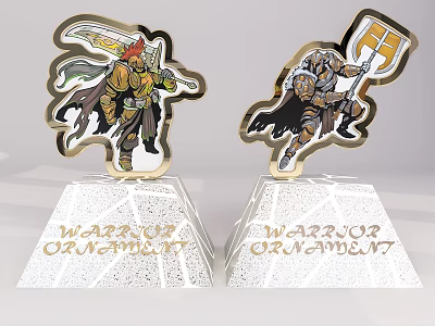 Modern ornaments home decoration beautiful Chen ornaments 3d model