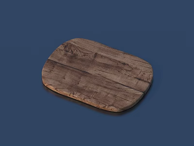 Natural Wooden Chopping Board with Rustic Texture for Kitchen Food Preparation Essential Kitchenware Tool 3d model
