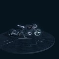 Modern Motorcycle High-tech Electric Motorcycle 3d model