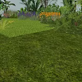 Floral Display in Lush Garden with Colorful Flowers Green Lawn and Trees