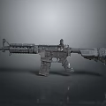 Highly Detailed Modern Tactical Rifle 3D Model With Scope And Grip