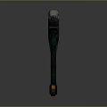 Durable Metal Head Axe with Green Handle and Orange Stripe on Dark Background
