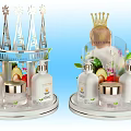 Luxury Perfume Cosmetics Display With Bottles Fresh Fruits And Decorative Flowers