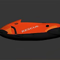 Orange Rescue Flotation Device With Bright Color And Emergency Rescue Features