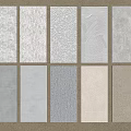 Gray Texture Tile Samples Featuring Various Patterns Displayed In Two Rows