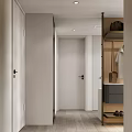 Modern Elegant Walk in Closet Interior Design With Hanging Clothes Drawers And Shoes