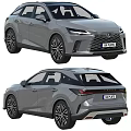 Lexus SUV Car Front And Rear View 3d model