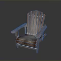 Classic Wooden Armchair Design With Slatted Backrest And Sturdy Armrests