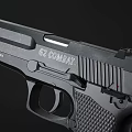 Tactical G2 Combat Handgun With Textured Grip And Ammunition Black Finish