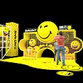 Smiley World Interactive Play Area With Large Smiley Arch And People Interacting