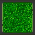 Cartoon Style Pixel Art Grass Block With Green Top And Brown Dirt Texture