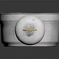 Silver Metal Alarm Clock with Bell and Round Dial Stand Design for Home Use