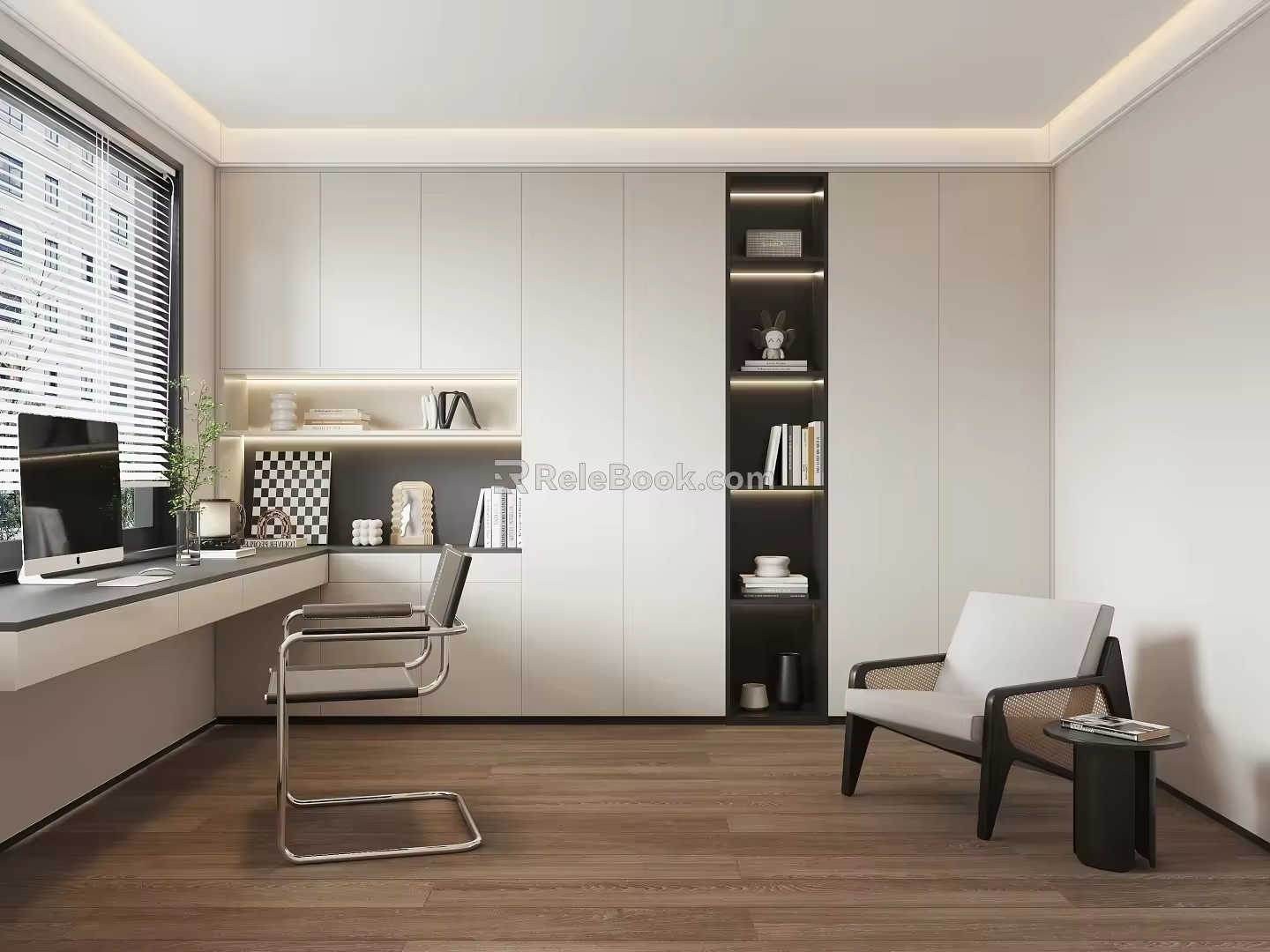 Modern study 3d model