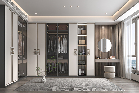 New Chinese Cloakroom 3d model