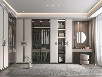 New Chinese Cloakroom 3d model