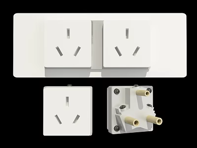 Practical Hardware Tools Featuring Electrical Sockets Plug And Different Socket Designs 3d model