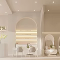 Beauty Hair Salon Interior Design With Modern Elegant Decor And Comfortable Styling Seats