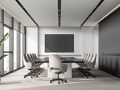 Modern Meeting Room Meeting Table and Chair model