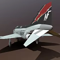 US Navy VT-82 Jet Aircraft With American Insignia And Detailed Design