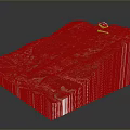 Detailed 3D Terrain Model Featuring Mountainous Area Vegetation Roads And Yellow Arrow Markers