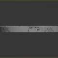 Rosalucier Decorative Weapon Featuring Circular Marble Texture Laurel Wreath And Feather Design