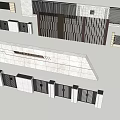 Modern Feature Wall Designs With Various Textures And Geometric Patterns 3d model